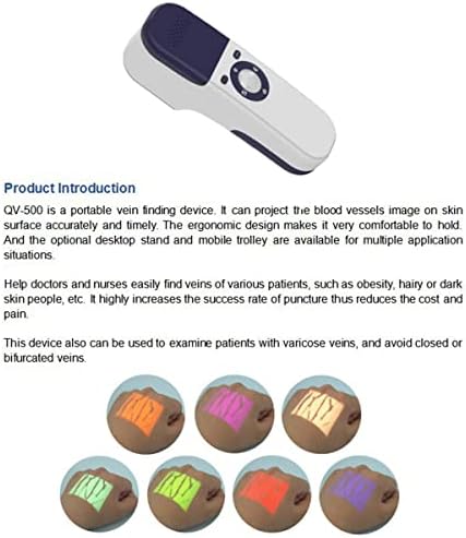 Infrared Vein Finder Viewer - Handheld Vein Locator, Vein Illumination Detector, Rechargeable Handheld Vein Locator Detector for Doctor Nurse, Elderly and Children
