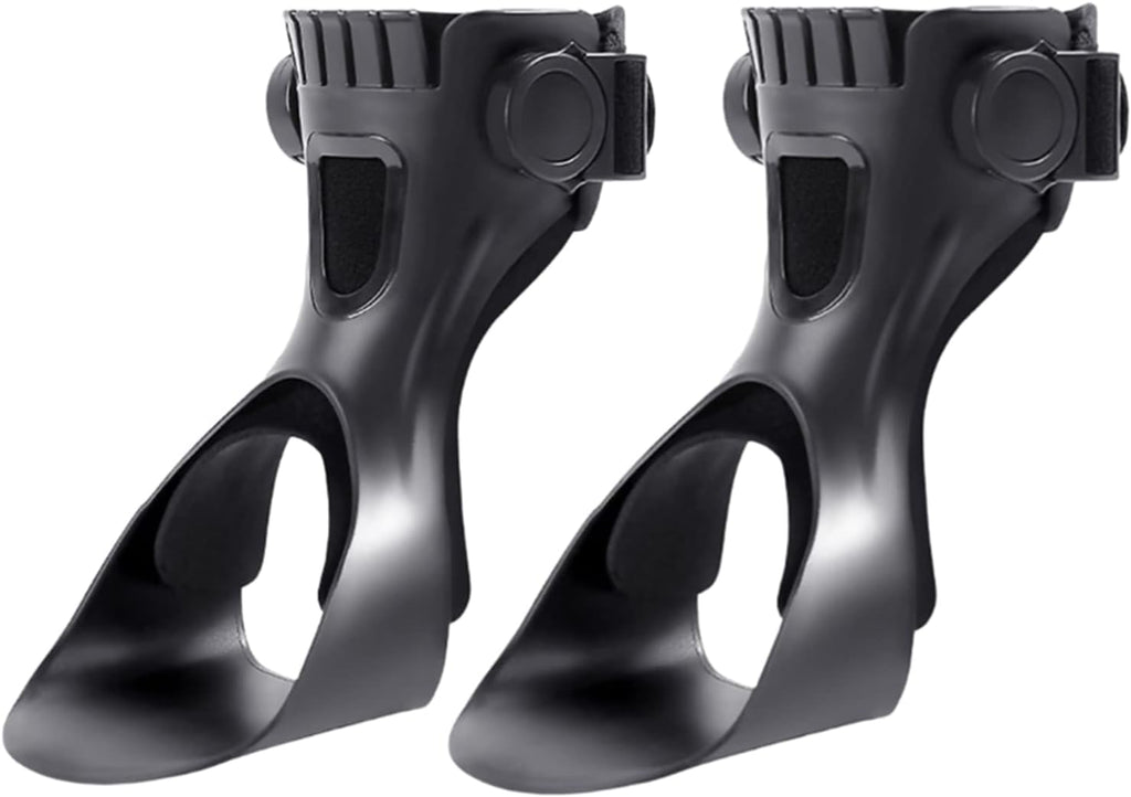 SFKLYU Drop Foot Orthosis, AFO Foot Drop Brace Ankle Brace Support for Hemiplegia Stroke, Effective Relieve Pain for Walking,A,XL