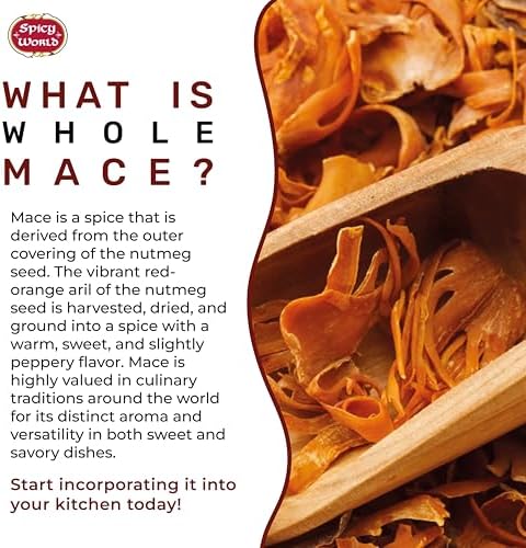 Spicy World Mace Whole 3.5oz (100g) - Javathri, Pure, Natural, Nutmeg's Rind