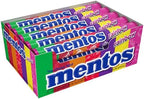 Mentos Chewy Mint Candy Roll, Rainbow Mint Candies, 14 Pieces Per Roll, 15 Count Party Pack