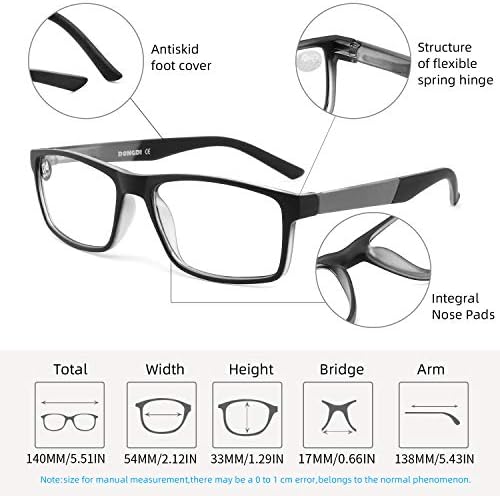 Blue Light Blocking Reading Glasses 4 Pack Computer Readers for Women Men,Anti Glare UV Ray Filter Eyeglasses… (4pack-brown tortoise, 1.50)