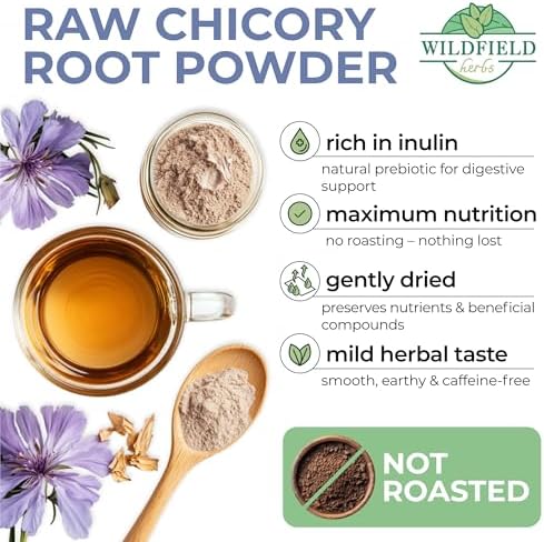 30 Bags Tea Chicory Root Tea Herbal (Cichorium Intybus) - 30 Count 1.5g Bags Chicory Root Herb Achicoria