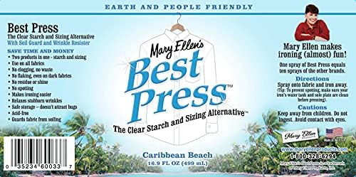 Mary Ellen Products Best Press Starch Alternative, Caribbean Beach (600BP-33)