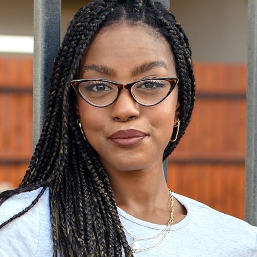 2SeeLife Small Cat Eye Reading Glasses for Women – Narrow-Medium Fit, Sturdy Frame, Spring Hinges, Premium Funky Readers, Brown Tortoise, +2.25