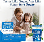 Health Garden Birch Xylitol Sweetener, 15 oz Bag – 100% Birch-Derived Xylitol Sugar Substitute for Baking & Coffee, 1:1 Sugar Replacement, Supports Teeth, Keto, Vegan, Non-GMO