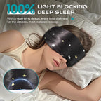 MUSICOZY Silk Sleep Mask for Women Men, Ultra-Soft Mulberry Silk Eye Mask with Adjustable Velcro Strap, Breathable Sleep Mask for Total Darkness, Perfect for Travel, Naps & Nighttime Rest