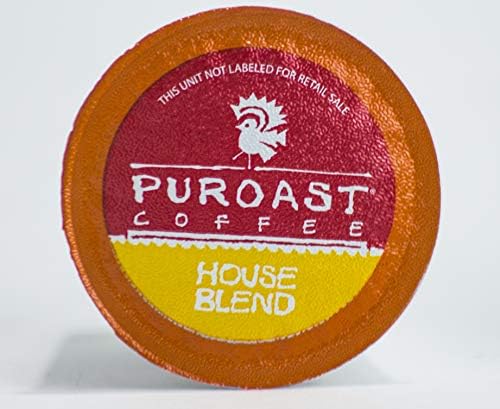 Puroast Low Acid Coffee| House Blend Single Serve Pods | Medium Roast | High Antioxidants & High pH |No Bitter Aftertaste | Reduced Heartburn & GERD Friendly | 96 Count - Compatible with Keurig Brewer