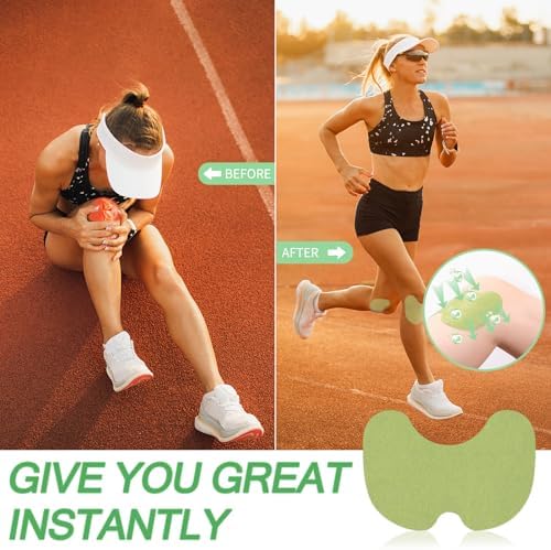 Knee Patches, Knee Pain Relief Patch, Knee Joint Relief Patches, Herbal Knee Patches for Relief Heat Patches Wormwood Patch for Knee, Back, Neck, and Shoulder, Athletes, Seniors (48 Pcs)