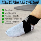 MDUB Ankle X Strap for Achilles Tendon and Planter Fasciitis Support, 1 Pack, Ankle Tendonitis Pain Relief Support Brace, Hiking, Soccer, Basketball, Running, Tennis, Volleyball & Pickleball