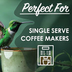 Magnum Exotics Coffee, Blue Mountain Blend - Light-Medium Roast, Ground Coffee Pods, Single Serve, Made With 100% Arabica Beans, Freshly Roasted, Mild Acidity - 42 Count