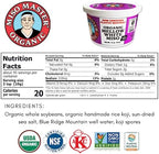Miso Master Organic Mellow White Miso, Gluten-Free, Organic, Non-GMO, Vegan, Kosher, Vegan White Miso Paste, 16 oz tub