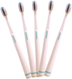 DOITOOL Soft Bristle Adult Toothbrush 5pcs Set with Small Head for Whole Mouth Cleaning, Practical Oral Care Brush for Daily Teeth Care and Plaque Removal Random Color