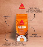 Delta Cafés Gran Crema Whole Bean Coffee 1kg/35.2 oz – 100% Arabica Blend, Guatemala & Colombia Origins, Intense Espresso Beans with Rich Crema & Aromatic Notes