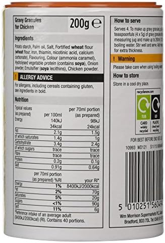 Morrisons Chicken Gravy Granules 200g