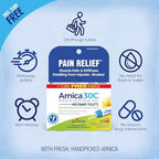 Boiron Arnica Montana 30C Homeopathic Medicine for Relief from Muscle Pain, Muscle Stiffness, Swelling from Injury, and Discoloration from Bruises - 3 Count (240 Pellets)