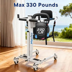 Mosfer Electric Patient Lift Transfer Chair Lift,Chair Lift Assist Devices for Home Seniors and Disabled with Adjustable Height, Folding Bathroom Wheelchair Move from Bed to Chair,Toilet,Car,Outdoor