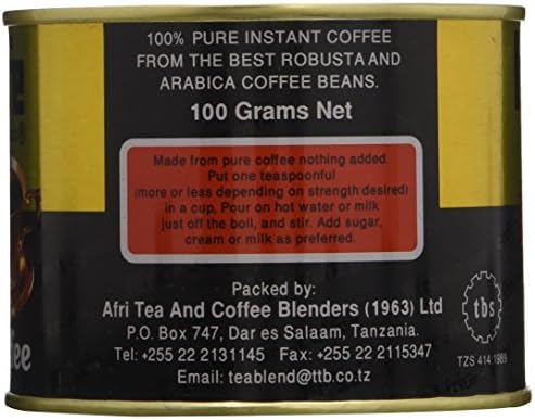 Best coffee-bean coffee-Africafe instant coffee made in Tanzania (100Gms)