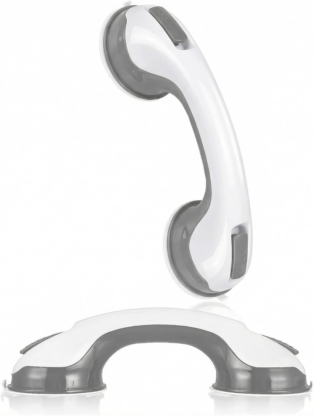 2 Pack Grab Bars for Shower - 12 Inch Suction Cup Shower Handle for Bathtubs, Strong Hold Bath Handles for Seniors, Handicap Safety Grip & Balance Assist, Tool-Free Installation