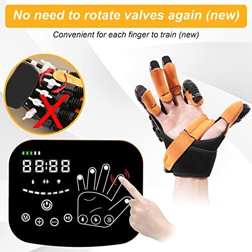 Upgraded versionExercises For Stroke Patients The Hand And Fingers Rehabilitation Trainer Robot Glove, Arthritis Stroke Hemiplegia Cerebral Palsy Finger Gloves, For Hand Training And Rehabilitation