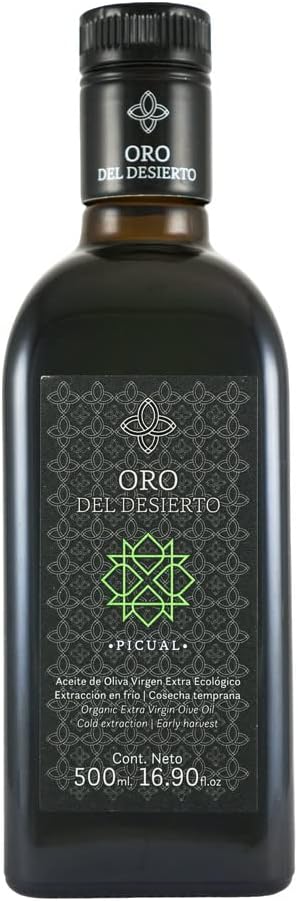 Oro Del Desierto Picual - Organic Gourmet Extra Virgin Olive Oil - 16.91 Fl Oz
