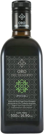 Oro Del Desierto Picual - Organic Gourmet Extra Virgin Olive Oil - 16.91 Fl Oz
