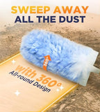 Heavy Duty Duster Refills for Swiffer Duster, 20 Count Duster Refills with 1 Handle, Multisurface 360° Dusters with 4X Microfibers, Unscented Disposable Dusters for Cleaning