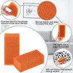 6 Pieces Felt Hat Cleaning Sponges Felt Hat Cleaner Western Hat Brush Cleaner Orange Sponges for Cleaning Household Sponges for Cowboy Cowgirl Hats Care