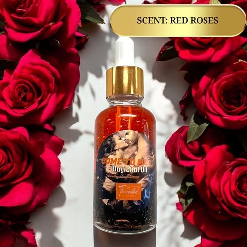 Come to Me Oil by The Goddess Of Flame | Handmade with Herbs & Essential Oils | Hoodoo, Wiccan, Conjure, Pagan & Magick| Love Spell, Attraction, Seduction & Romance Rituals 30ml Dropper