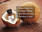 Coconut Essential Oil - 100% Pure Organic Natural Plant (Cocos nucifera) Coconut Oil for Diffuser, Aroma, Spa, Massage, Yoga, Perfume, 0.33oz