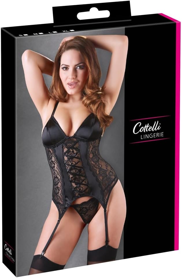 Cottelli Collection Basque Strip, Black, Large, 93 Gram