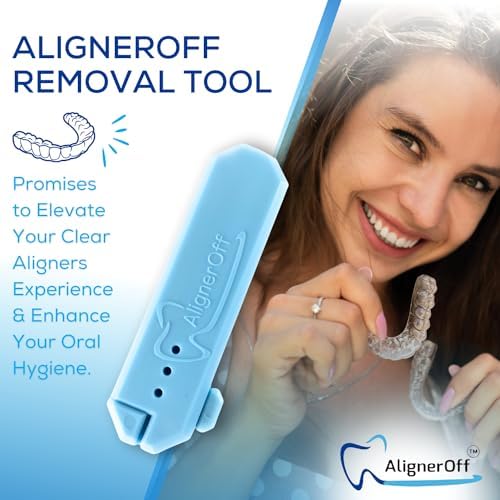 Retractable Aligner Removal Tool – Hygienic Clear Aligner Remover for Invisalign -Style Aligners, Retainers and Nightguards - Portable Reusable Removal Tool, Dental Hygienist Developed