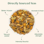 VAHDAM, Turmeric Spice Herbal Tea (50+ Cups, 3.5 oz) Caffeine Free, Non GMO, Gluten Free | 100% Pure Herbal Tisane - Savory & Spicy | Whole Loose-Leaf, Vacuum Sealed for Freshness