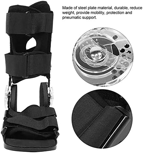 HUANGJUN Foot Fixation Support Brace, Adjustable Ankle Fracture Orthosis, Breathable Fabric and Soft Lining, for Ankle Sprain, Arthritis or Strain