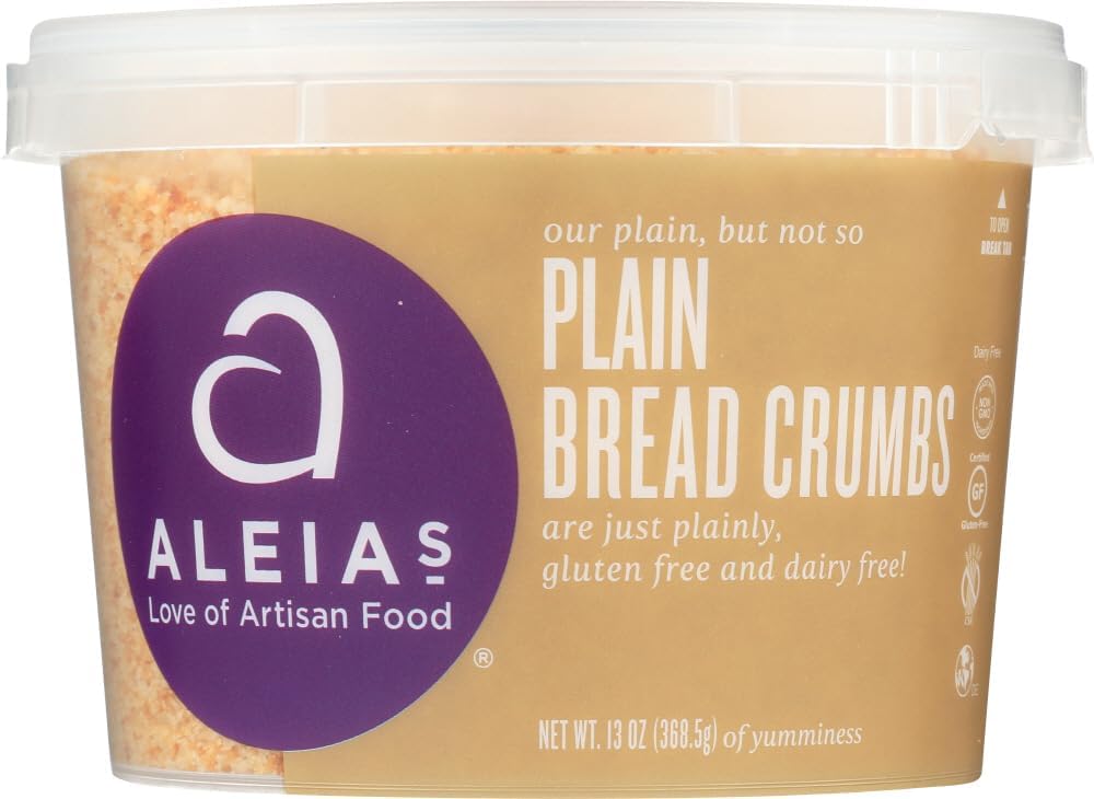 Aleia's Gluten Free Foods Bread Crumbs, Plain, Gf, 13-Ounce (Pack of 4)