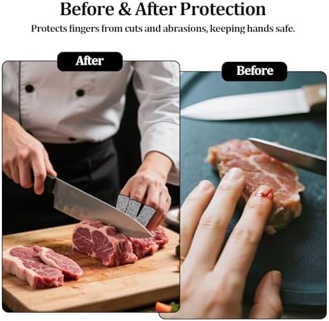 10 PCS Cut Resistant Finger Cots, Reusable Finger Guards, Durable Non Slip Thumb Protector Sleeve, Breathable Fingertip Covers for Kitchen, Work, Sculpture