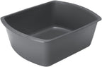 Rectangular Washbasin, 6 qt., Graphite, 9.5"L x 12.75"W x 4.5"H,1,Each,DYND80347H