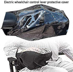 Power Wheelchair Joystick Protector Cover - Waterproof Electric Arm Control Cover With Adjustable Strap (Black)
