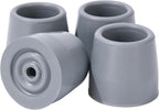 4PCS Rubber Walker Tips 1 '' Heavy Duty Replacement Tips for Walkers, Commodes, Shower Chairs and More