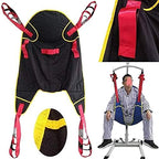 Patient Transfer Belt Lift Sling Reusable Patient Sheet Double Sided Nylon Fabric Load 507 Lbs for Hip Waist Supports Thigh Lifters,Black