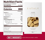 Eataly Italian Paccheri Pasta Noodles - 500g (17 oz.) Box -Authentic Durum Semolina Wheat - Made in Italy- Dried Pasta for Gourmet Dining, 1 Pack