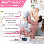 Adjustable Pelvic Floor Exerciser for Pelvic Wellness at-Home Pelvic Strengthening Training Device for Men & Women Portable Kegel Device for Muscle Toning
