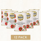 Biona Organic Whole Cherry Tomatoes 400 g (Pack of 12)