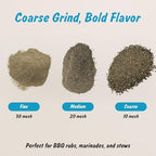 Spice Profile USDA Organic Coarse Ground Black Pepper, Lab Tested for Heavy Metals, Resealable 4 oz Pouch, Kaali Mirch, Pimienta Negra Molida