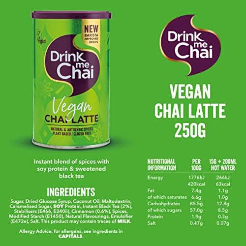 Drink me Chai Tea 250g (Free From Latte (Vegan) 1 Pack)