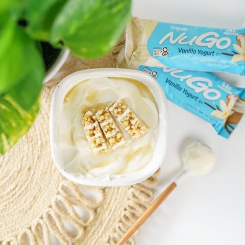 NuGo Protein Bar, Vanilla Yogurt, 11g Protein, Gluten Free, 15 Count