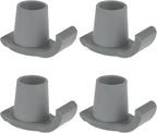 Magicorange Walker Glide Skis, 4 Pcs Universal Fit Walker ski Glides,Easy to Use Rubber Walker Glides,Walker Feet Replacement (Grey)