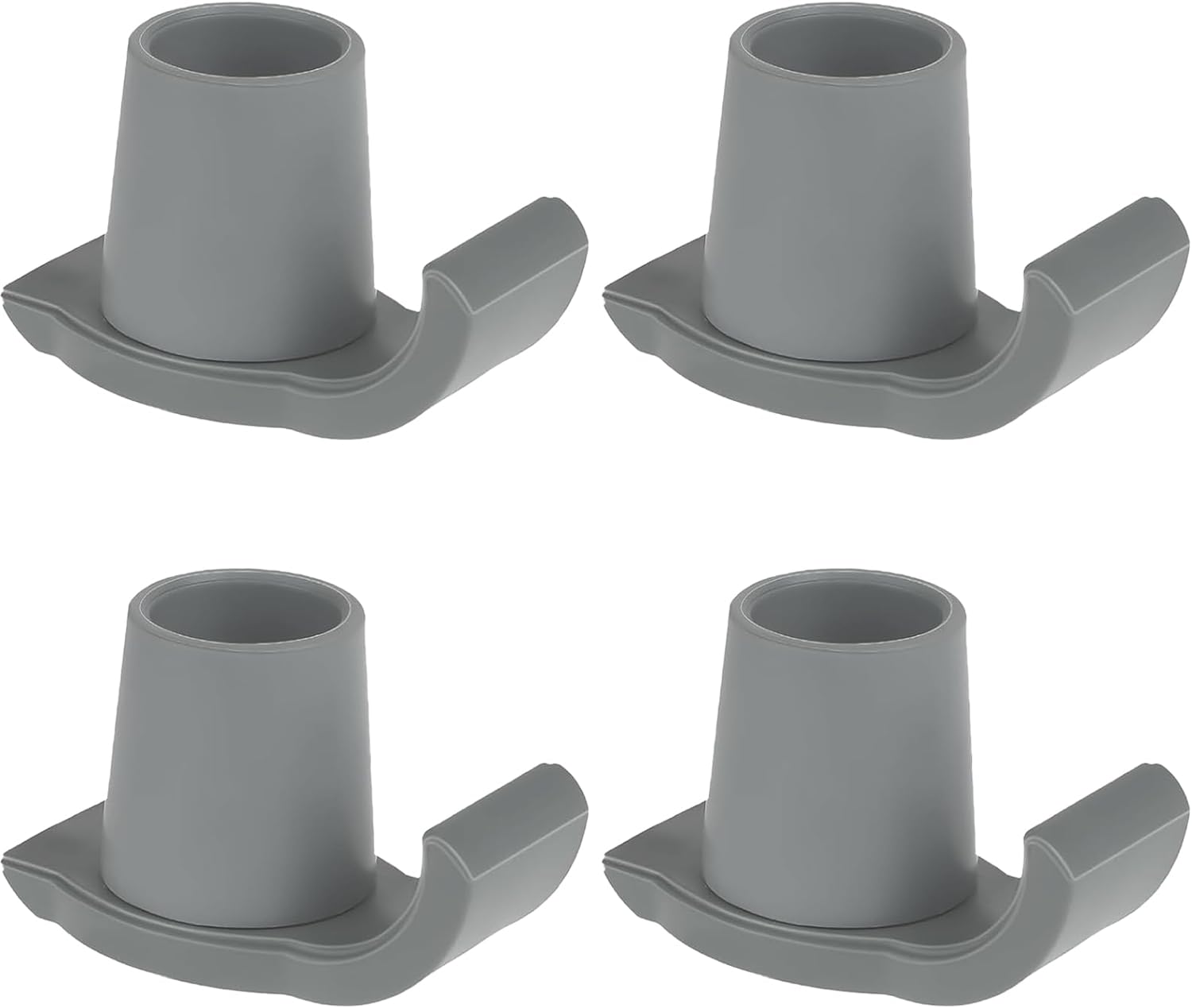 Magicorange Walker Glide Skis, 4 Pcs Universal Fit Walker ski Glides,Easy to Use Rubber Walker Glides,Walker Feet Replacement (Grey)