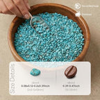 rockcloud 1 lb Howlite Turquoise Small Tumbled Chips Crushed Stone Healing Reiki Crystal Jewelry Making Home Decoration