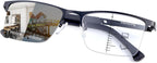 Photochromic Progressive Multifocus Reading Glasses UV Protection Sunglasses Anti Blue Light Transition Sun Readers