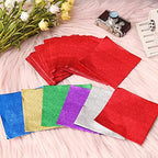 600pcs Foil Candy Wrappers, 4x4 inches DIY Square Package Wrapping Papers for Easter Decorations Chocolate Candy Packaging